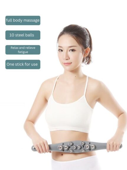 JUPREV Massage Roller Stick or Therapeutic Body Massage Stick, Relieve Back Pain, Leg Cramp & Muscle Soreness for Relax & Physical Therapy, Eco-Friendly Material and Portable