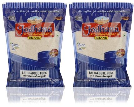 Jodhana Psyllium Husk, 1 kg | Sat-Isabgol | Natural Fiber Supplement for Digestion & Constipation Relief | Gluten-Free & Keto-Friendly