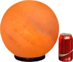 Josan Brothers Extra Large Globe Shape Himalayan Salt Lamp 4.5-5 kg | Remove Negative Energy from Home & Office | Helps in Meditation | 100% Natural Rock Salt Lamp | Contains Energy | (Globe XL)
