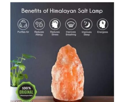Josan Brothers Natural Air Purifier Ionizer Himalayan Salt Lamp - Organic Pink Rock Salt Table Lamp Electric - Vastu, Feng Shui, Home Decor, Pack of 1 (Natural 5 Kg)