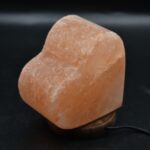Josan Brothers USB Salt Lamp Pyramid Shape Himalayan Crystal Rock Salt USB Lamp for Computer | Laptop | Car | Weight 400 g (Heart Shape)