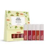 Just Herbs Herb Enriched Matte Liquid Lipstick | Set of 5 | Liquid Lipstick for Women | Deeps & Reds Shade | Hydrating & Lightweight | Ashwagandha & Brahmi - 1ml x 5u