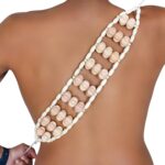 KEPLIN Wooden Sturdy Curved Lymphatic Drainage Roller & Back Massager with Ropes, Maderotherapy, Body Sculpting - Recommended by Professionals (Rope Massager)