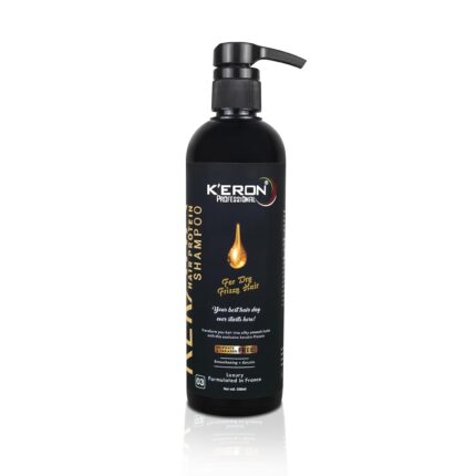 K'ERON Keratin Hair Protein Shampoo, Sulphate & Paraben Free, Nourishing Shampoo for Dry, Frizzy Hair, Gentle Hair Cleanser for Men & Women, Suitable for All Hair Types Net 500ml