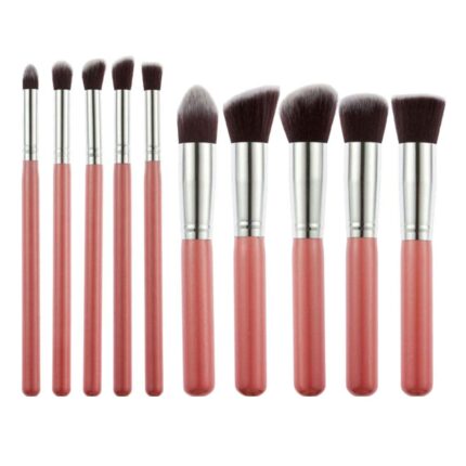 KHUSHI Eyeshadow Makeup Brush Set Pink Set Of 10