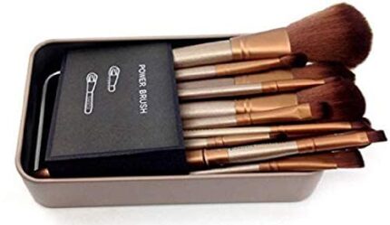 KHUSHI Golden Makeup Brushes Set Of 12