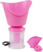 KIDINGTON Nano-Cure Facial Steamer & Medical Steam Inhaler Steamer Vaporizer with Nano-lonic Technology, UV Sterilization, Steam Machine FOR Face-Pink