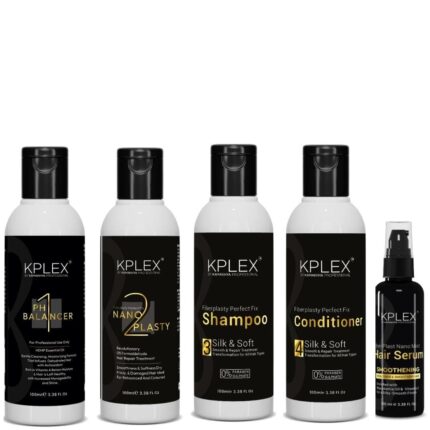 KPLEX BY KAMAKHYA PROFESSIONAL PH Balancer ,NANO PLASTY , Shampoo , Conditioner , Hair Serum Treatment Kit Combos
