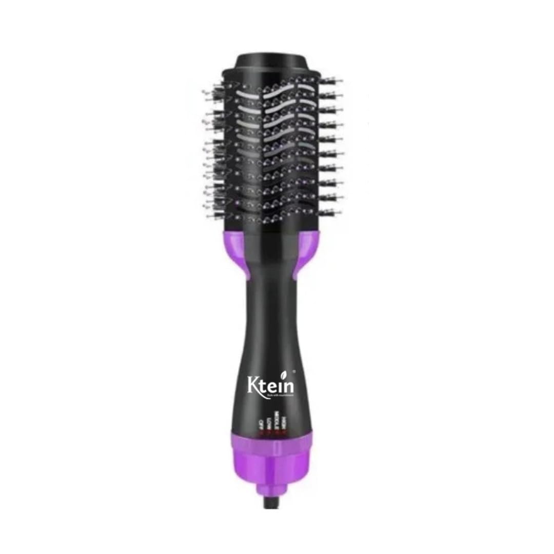 KTEIN 4-in-1 Ionic Hot Air Comb – Hair Dryer, Volumizer, and Styler with Adjustable Heat Settings, LED Display, and 360° Swivel Cord