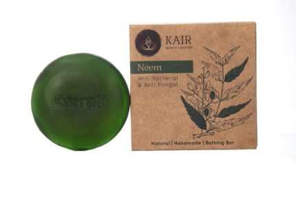 Kairali Neem Soap - Herbal Antibacterial and Antifungal Soap for Skin Problems (100 Grams)