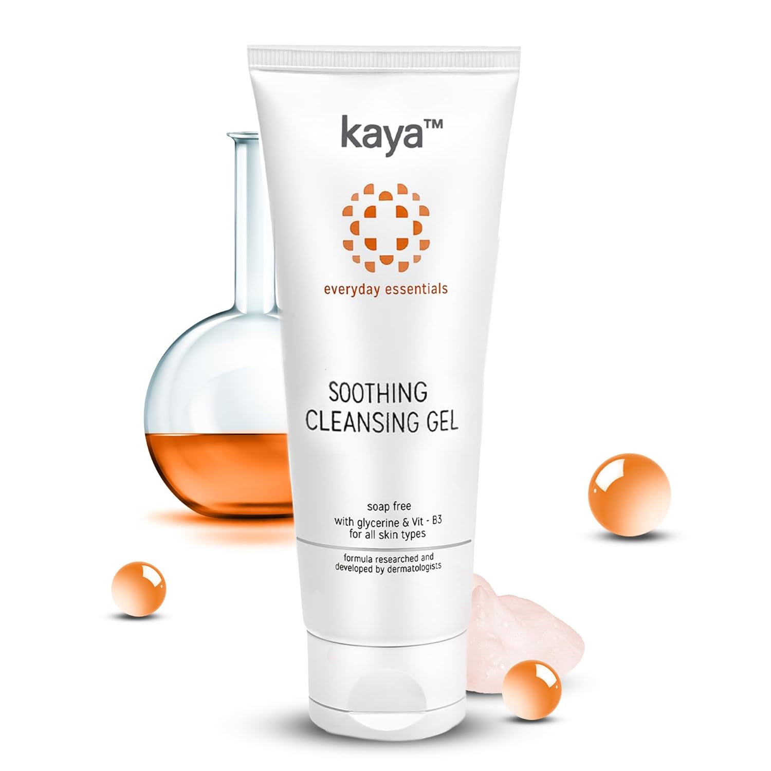 Kaya Clinic Soothing Face Cleanser | Gentle, Hydrating Daily Cleanser for Sensitive & Oily Skin | Dermatologist Developed | 22 Years Expertise | Mild, Soap-Free Formula | 100ml