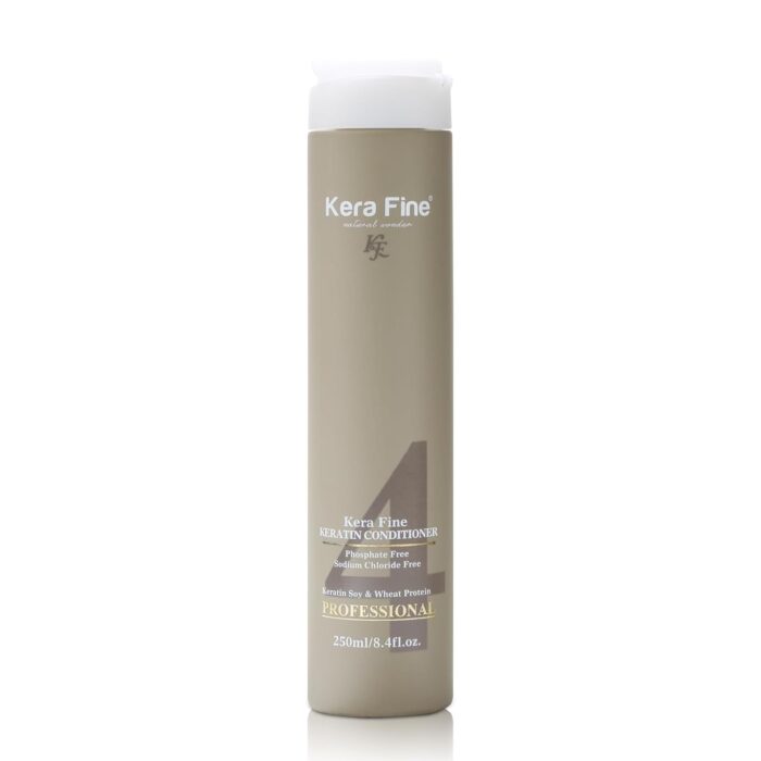 Kera Fine Keratin Conditioner | 250ml | Sulfate, Paraben, Phosphate & Sodium Chloride Free | Keratin Soy & Wheat Protein | Professional Use