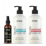 Keratin Shampoo Conditioner and Hair Serum Combo for Straighten and Smoothen Hair | Hair Care Combo | Daily Hair Care Combo