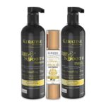 Keratine Professional Super Smooth Shampoo, Mask & Serum | for Dry & Frizzy Hair | (Combo) 3 In 1