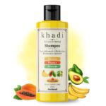 Khadi Natural Banana, Papaya & Avocado Shampoo | Ayurvedic Hair Care for Nourishment & Hydration | Sulfate & Paraben Free | 210 ml – By AMRITANSH