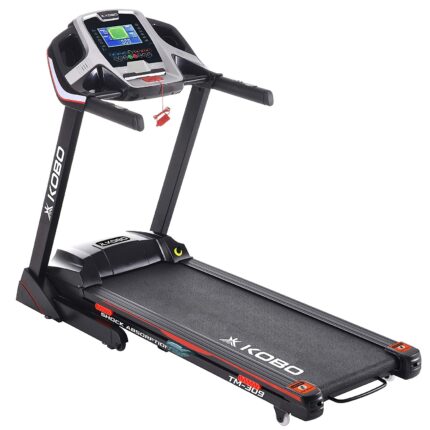 Kobo 3 H.P Auto Incline Motorized Treadmill with Large 7 Inches Blue LCD Screen (Free Installation Assistance)
