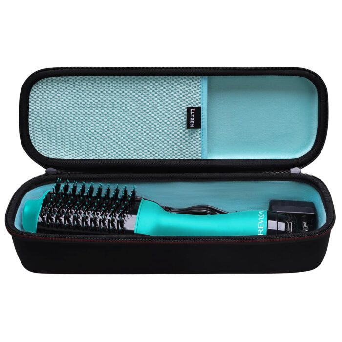 L LTGEM Hard Travel Case for REVLON One-Step Volumizer Original 1.0 / Volumizer Plus 2.0 Hair Dryer and Hot Air Brush,Teal (Case Only)