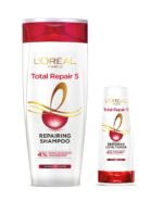 L Oréal Paris, For Damaged and Weak Hair, With Pro-Keratin + Ceramide, Total Repair 5,Shampoo 340ml + Conditioner 71.5ml (2 Item In Set)