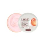 LAKMÉ Peach Milk Soft Crème Moisturizer for Face 200 g|| Daily Lightweight Whipped Cream with Vitamin E for Soft|| Glowing Skin - Non Oily 24h Moisture