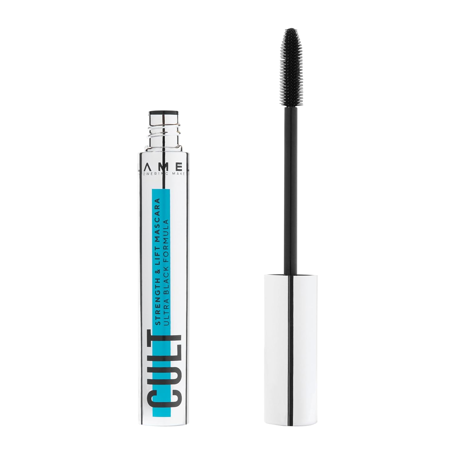 LAMEL Cult Strenght & Lift Mascara, EyeLash Strenghts & Lifiting Mascara for Women, Smudge-Proof, Flake-Free, Deep Black Pigment Mascara for Girls 10 ML (Pack of 1) №403