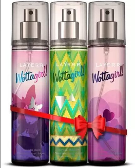 LAYER'R Wottagirl Secret Crush-Spell Bound-Amber Kiss Body Spray For Women Pack Of -3 Deodorant Spray - For Women (135 ml, Pack of 3)
