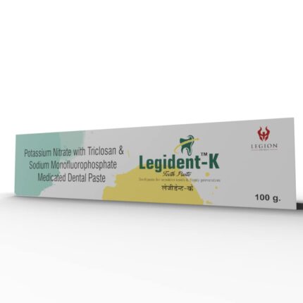 LEGIDENT-K Toothpaste for Sensitive teeth and cavity protection 100gm (Pack of 1)
