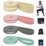 LISUBAN Pull Up Assistance Bands, Resistance Bands Set - Exercise Bands Stretch Resistance Bands Set of 4- Mobility Band Powerlifting Bands for Resistance Training, Physical Therapy,Home Workouts