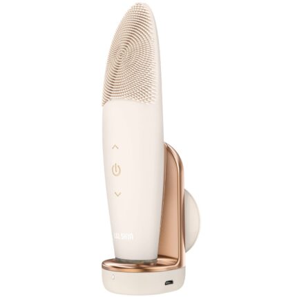 L&L SKIN EMI Facial Cleansing Brush, Face Brush for Deep Cleansing, Ultra Hygienic Soft Silicone Face Scrubber, Rechargeable & Waterproof