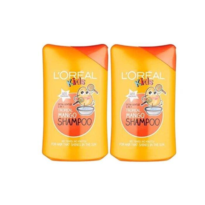 L'Oreal Paris 2-in-1 Kids Tropical Mango Shampoo 250 ml Pack of 2