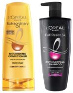 L'Oreal Paris 6 Oil Nourish Conditioner, 175ml (With 10% Extra) and L'Oreal Paris Fall Resist 3X Anti-Hairfall Shampoo, 640ml (With 10% Extra)