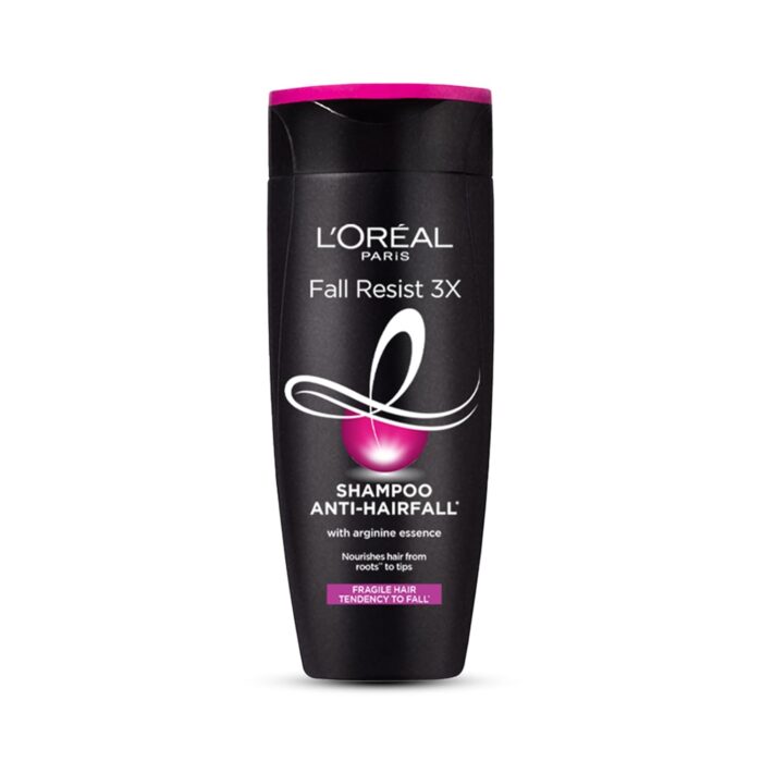 L'Oreal Paris Anti-Hair Fall Shampoo, Reinforcing & Nourishing for Hair Growth, For Thinning & Hair Loss, With Arginine Essence and Salicylic Acid, Fall Resist 3X, 340ml
