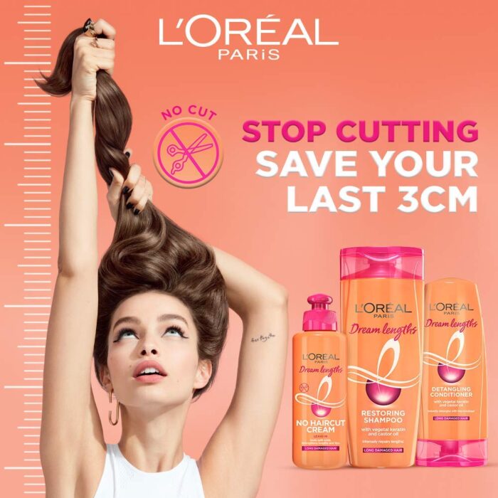 LOreal Paris Dream Length Restoring Shampoo 340ml & Detangling Conditioner 180ml