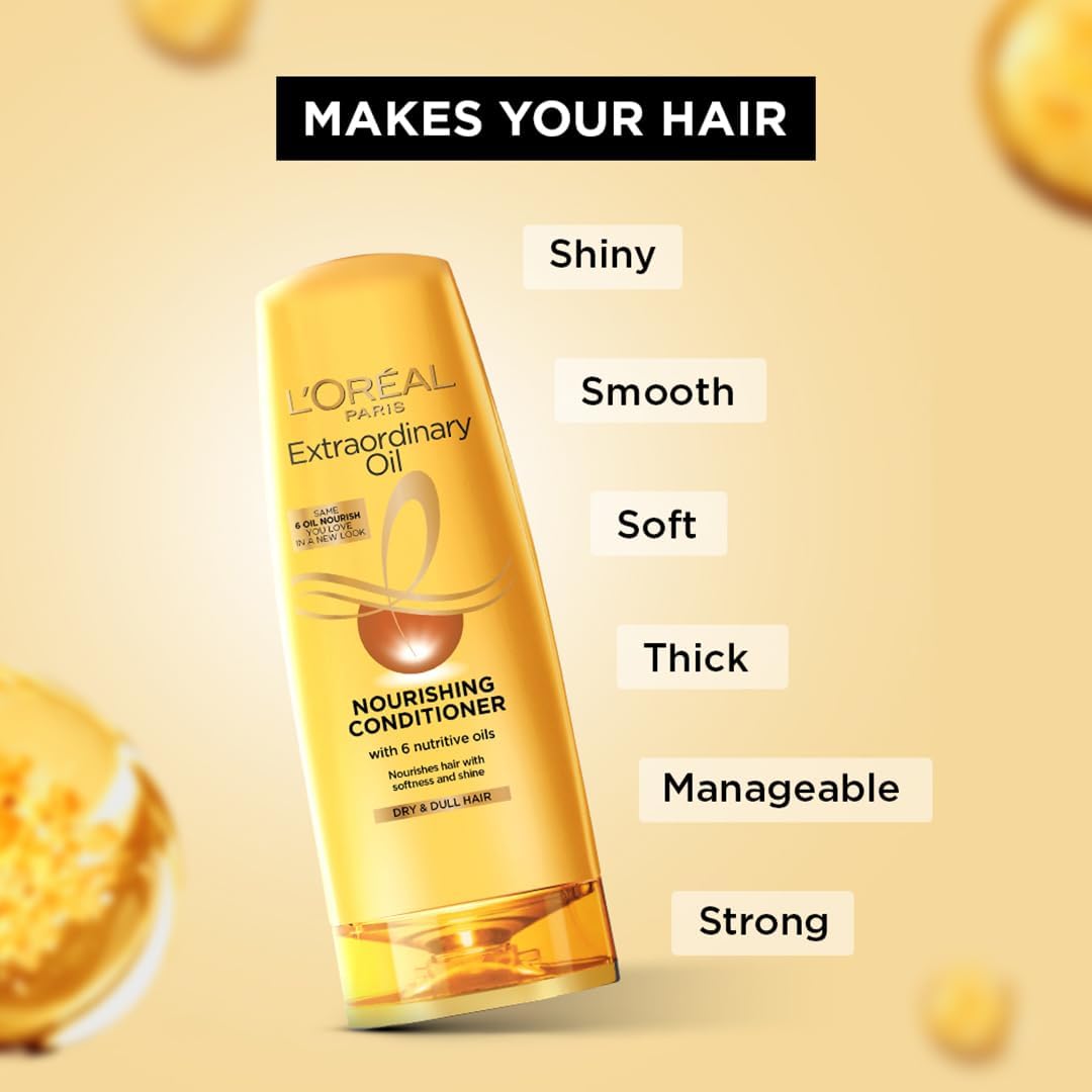 L'Oreal Paris Extraordinary Oil Hair Combo - Pack of 2 (Shampoo-340ml & Conditioner-180ml)