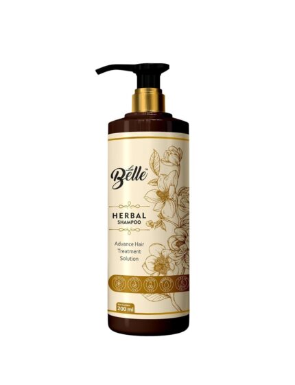 La Belle Herbal Anti-Dandruff Shampoo | With Rosemary, Aloe Vera & Vitamin E | Controls Hair Fall & Scalp Irritation | Gentle Cleanser for Healthy Hair (200ml)