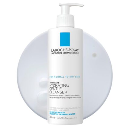 La Roche-Posay Toleriane Hydrating Gentle Face Wash Cleanser for Normal to Dry Sensitive Skin, 13.5 fl. oz.