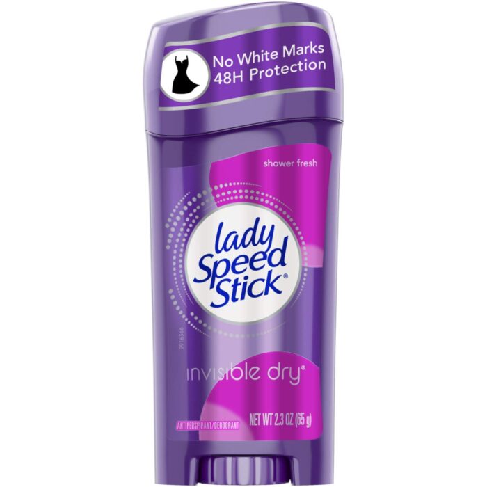 Lady Speed Stick Invisible Dry Shower Fresh Antiperspirant Deordorant Gel 2.3 Oz, For Female