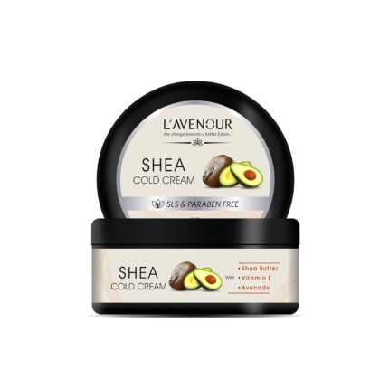 L'avenour Shea Cold Cream For Dry Skin, Face, Hand & Body | Instant Hydration, Non-Greasy, SLS & Paraben Free Moisturizing Cream For Men & Women - 100ml