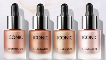 Lecherous Iconic illuminator liquid highlighter for face glow | Makeup highlighter | Face highlighter | Body highlighter | Highlighter for face makeup | Original+Blossom+Glow+Shine | PACK OF 4
