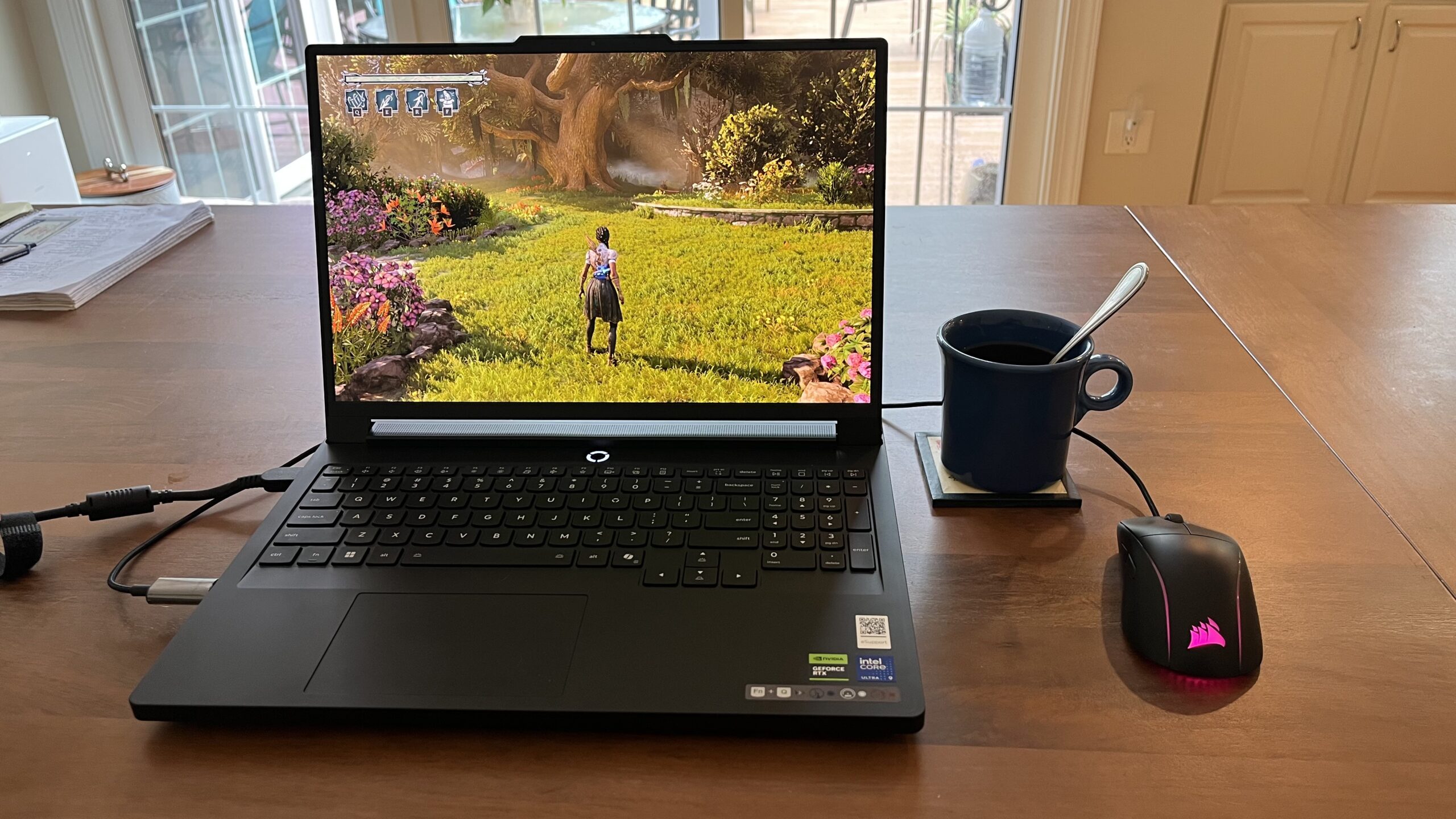 A Lenovo Legion Pro 7i on a table