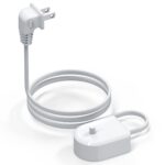 Linkidea Electric Toothbrush Replacement Charger with Right Angle Flat Plug, Space Saving 90 Degree Cord Inductive Charging Base, Compatible with Philips Sonicare 4100/5100/5300/6100/7500/9900