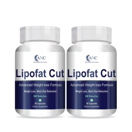Lipofat Cut Advanced Weight Loss Formula Support Weight Loss, Veg Dietary Supplement, Weight Management, Garcinia Cambogia Extract 60 Capsules-Pack of 2