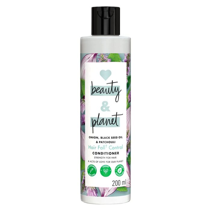 Love Beauty & Planet Onion oil|| Blackseed oil & Patchouli Hairfall Control Conditioner|| No Parabens|| No Dyes Patchouli Essential Oil|| 200 ml