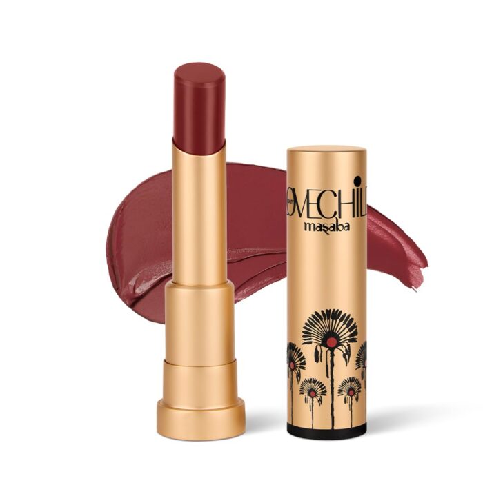LoveChild Masaba Lush Creme Lipstick (Maroon), Moisturizing Satin Finish with Ceramides & Shea Butter, Lightweight, Long-Lasting & Ultra-Smooth, Perfect Shades for Indian Skin Tones, Cloud Burst 3.5g