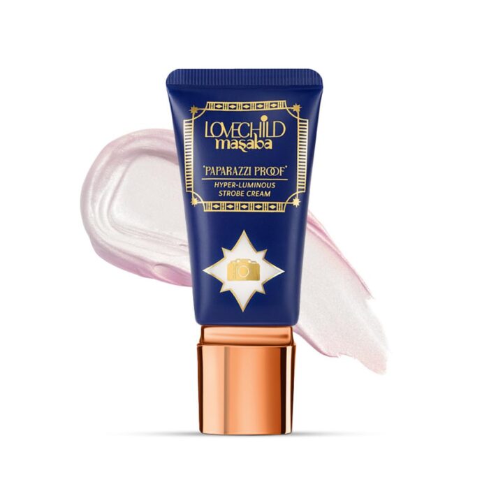 LoveChild Masaba Strobe Cream- Rose Gold (Plush Pearl), Hyper-Luminous Glow, Enriched with Hyaluronic Acid, Ceramides & Niacinamide, Moisturizing, Skin Brightening & Glowing Makeup Base, 30 g