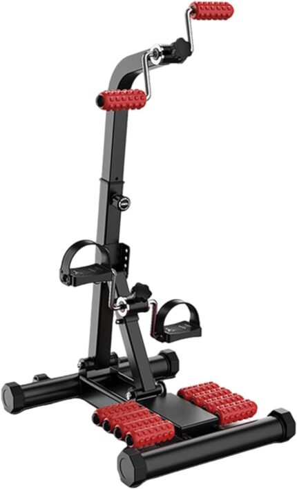 MAPPLE CREATION Exercise Bike with Mobile Auxiliary Wheels Hand/foot Training Indoor Cycling Bike Suitable for Elderly, Rainy Weather, People Who Lack Exercise