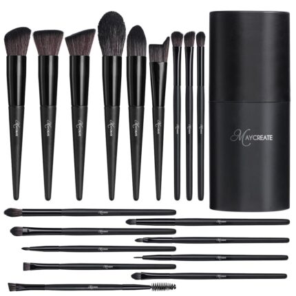 MAYCREATE® Makeup Brush Set 18pcs Premium Synthetic Makeup Brushes Set Makeup Tools Full Set Makeup Brush for Beginners Makeup Artists