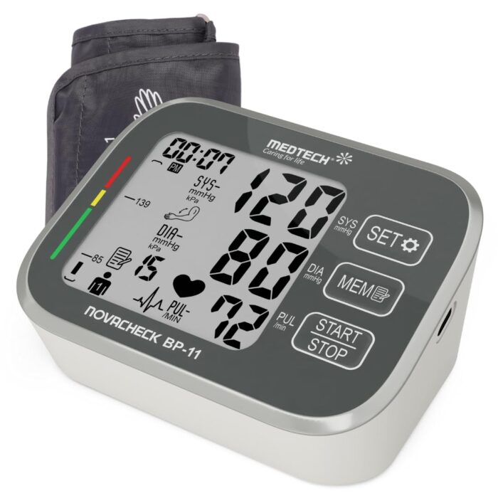 MEDTECH® BP11 Fully Automatic Portable Digital Blood Pressure Monitor with Smart MDD Technology - Cuff Size - 22-42cm