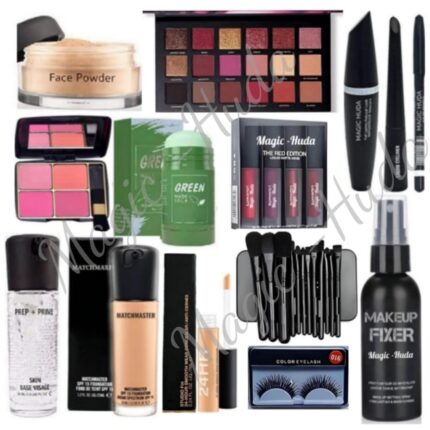 Magic Huda Festive Party Makeup Combo Kit Have Complete Makeup Box For Women (Fair) L With 17 Essential Products l Waterproof l Bridal Makeup l Full Face Makeup.