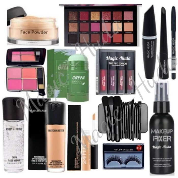 Magic Huda Festive Party Makeup Combo Kit Have Complete Makeup Box For Women (Fair) L With 17 Essential Products l Waterproof l Bridal Makeup l Full Face Makeup.