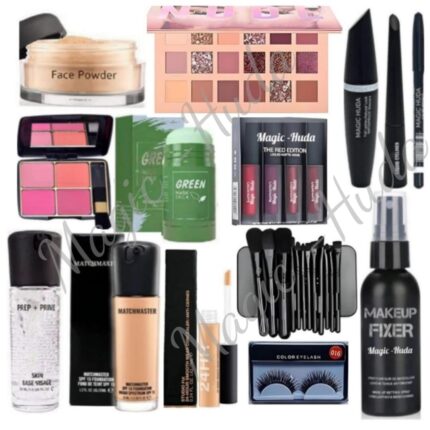Magic Huda Makeup Beauty combo Kits For Women & Girls All Products In1 Kit Set of 17 Multicolor.